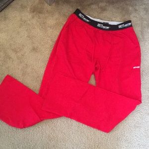 Grey’s Anatomy by Barco S Red Active Scrub Pants